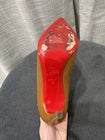 Christian Louboutin Brown Leather Pointed Toe Stiletto Pump Heels EU 38 Incl. box