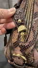 Salvatore Ferragamo Snakeskin Satchel Top Handle Bag with Strap & Dust Bag