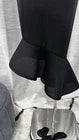 Size XS Premonition Black Halter Mesh Lined Bodycon Midi Dress Zip