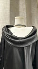 Size 14 Witchery Black Patent Cowl Neck Top