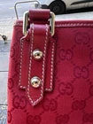 Gucci Red GG Canvas Crossbody Bag (Authenticated)