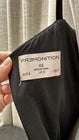 Size XS Premonition Black Halter Mesh Lined Bodycon Midi Dress Zip