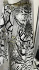 Camilla XS 100% Silk Animal Print Beaded Strappy V-Neck Midi Slip Dress