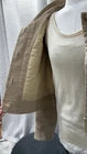 Size 42/Size M COS Beige Twill Cropped Button Front Jacket With Pockets
