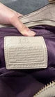 Coach Madison Caroline Pleated Leather Satchel in Soft Beige Color w Gold HW