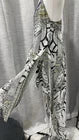 Camilla XS 100% Silk Animal Print Beaded Strappy V-Neck Midi Slip Dress