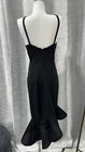 Size XS Premonition Black Halter Mesh Lined Bodycon Midi Dress Zip