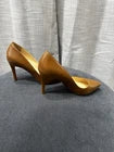 Christian Louboutin Brown Leather Pointed Toe Stiletto Pump Heels EU 38 Incl. box