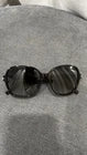 Saint Laurent Classic 8 Square Sunglasses Black Plastic Frame with YSL Case