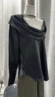 Size 14 Witchery Black Patent Cowl Neck Top