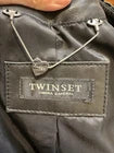 Size 8 Twinset Black Sheep Leather Jacket
