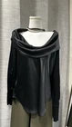 Size 14 Witchery Black Patent Cowl Neck Top