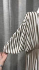 Size L BOSS Taupe/white Plisse Midi Dress