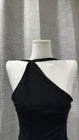 Size XS Premonition Black Halter Mesh Lined Bodycon Midi Dress Zip