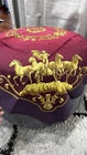 Hermes Bordeaux Cosmos 90cm Silk Scarf