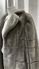 Size S Indio Grey Faux Fur Coat