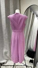 Size 36 (AU 8) BOSS Pink Sleeveless Sheath Midi Dress Round Neck Zip Back Studs