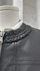 Size 8 Twinset Black Sheep Leather Jacket
