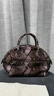 Salvatore Ferragamo Snakeskin Satchel Top Handle Bag with Strap & Dust Bag