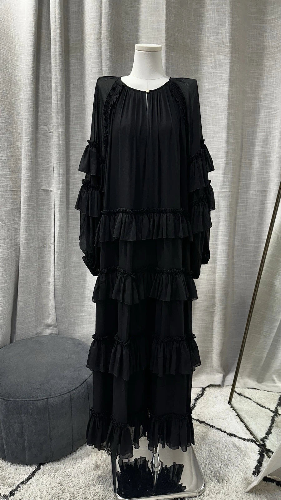 Size 14 Aje. Mina Maxi Dress in Black BNWT