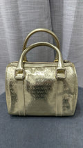 Versace Jeans Couture Embossed Metallic Boston Bag (Authenticated)