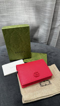 Gucci GG Hot Pink Marmont Bi-fold Wallet (Incl. box, dust bag, and receipt) - Authenticated