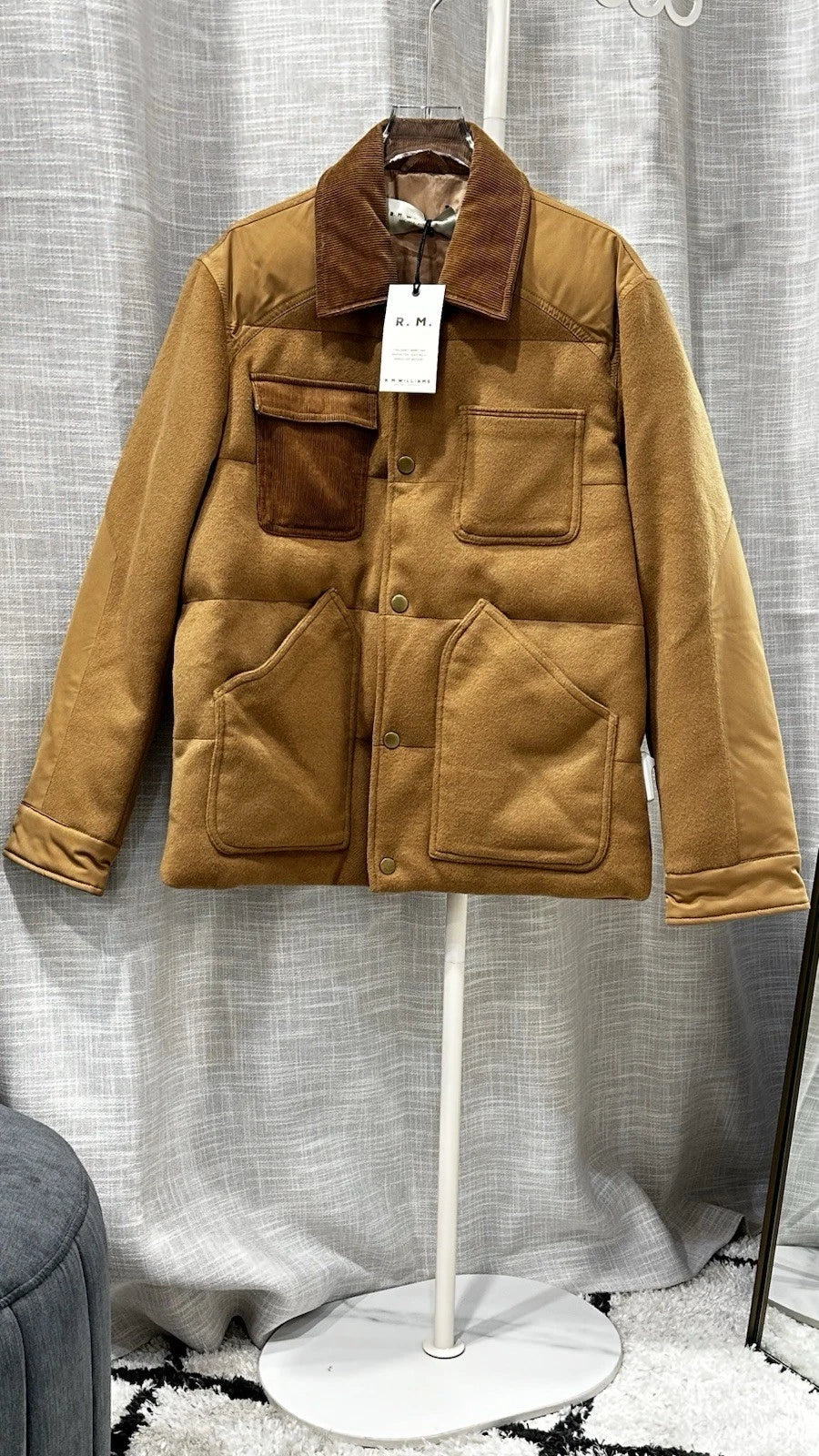 Size S R.M. Williams Beige Grafton Jacket