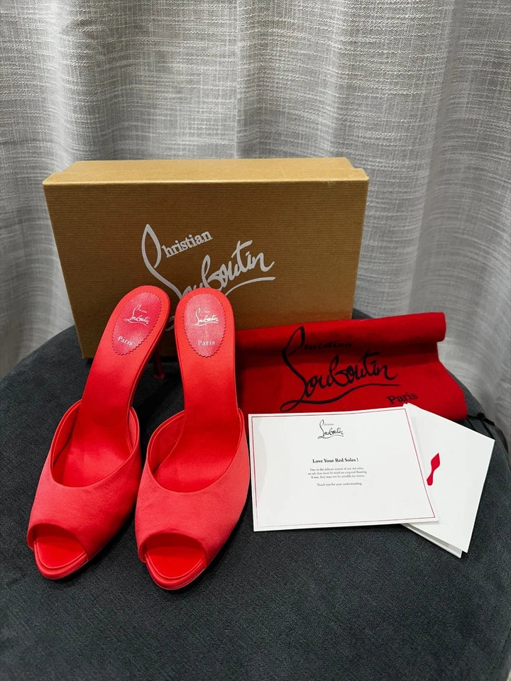 Size 41 Christian Louboutin Me Dolly 85 Crepe S R668 Venus/Lin 41