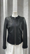 Size 8 Twinset Black Sheep Leather Jacket